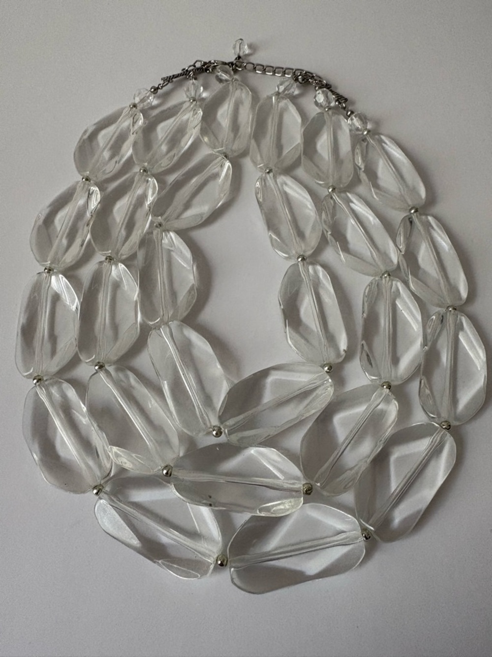 Chunky statement 3 strands necklace